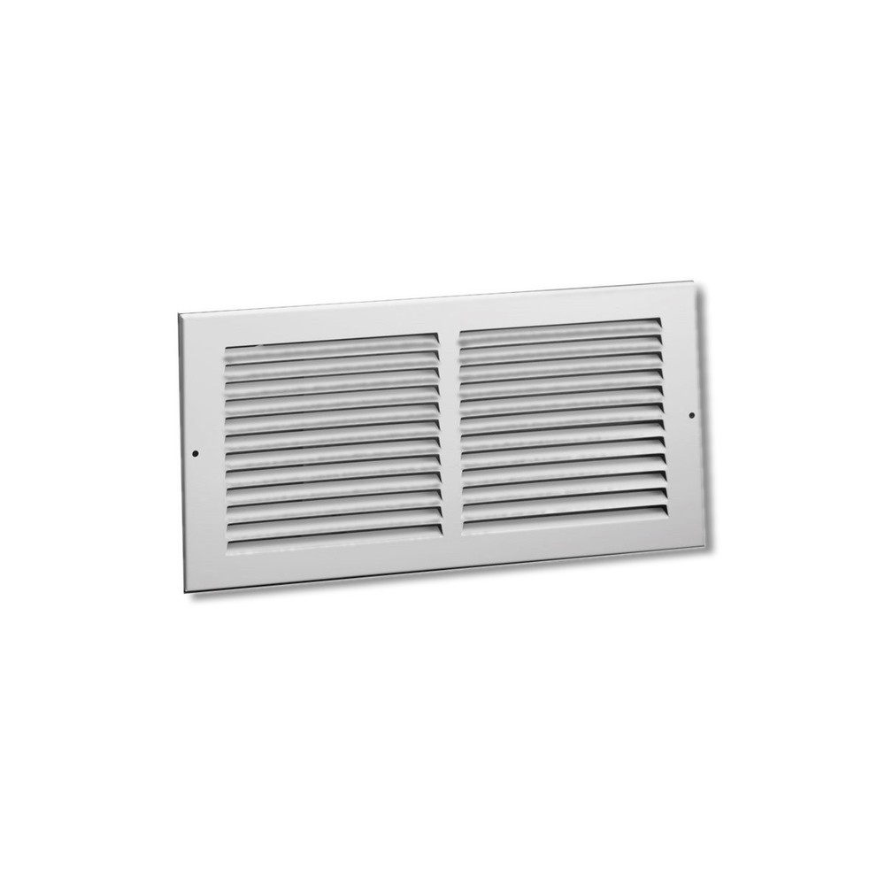 Tru Aire 8 in X 10 in 1-Way Powder Coat White Steel Return Air Grille C17010X08