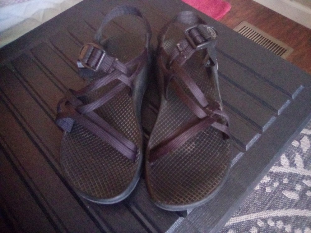 Chaco ZX2 Womens Hiking Sandals Black Adjustable Straps Size W8