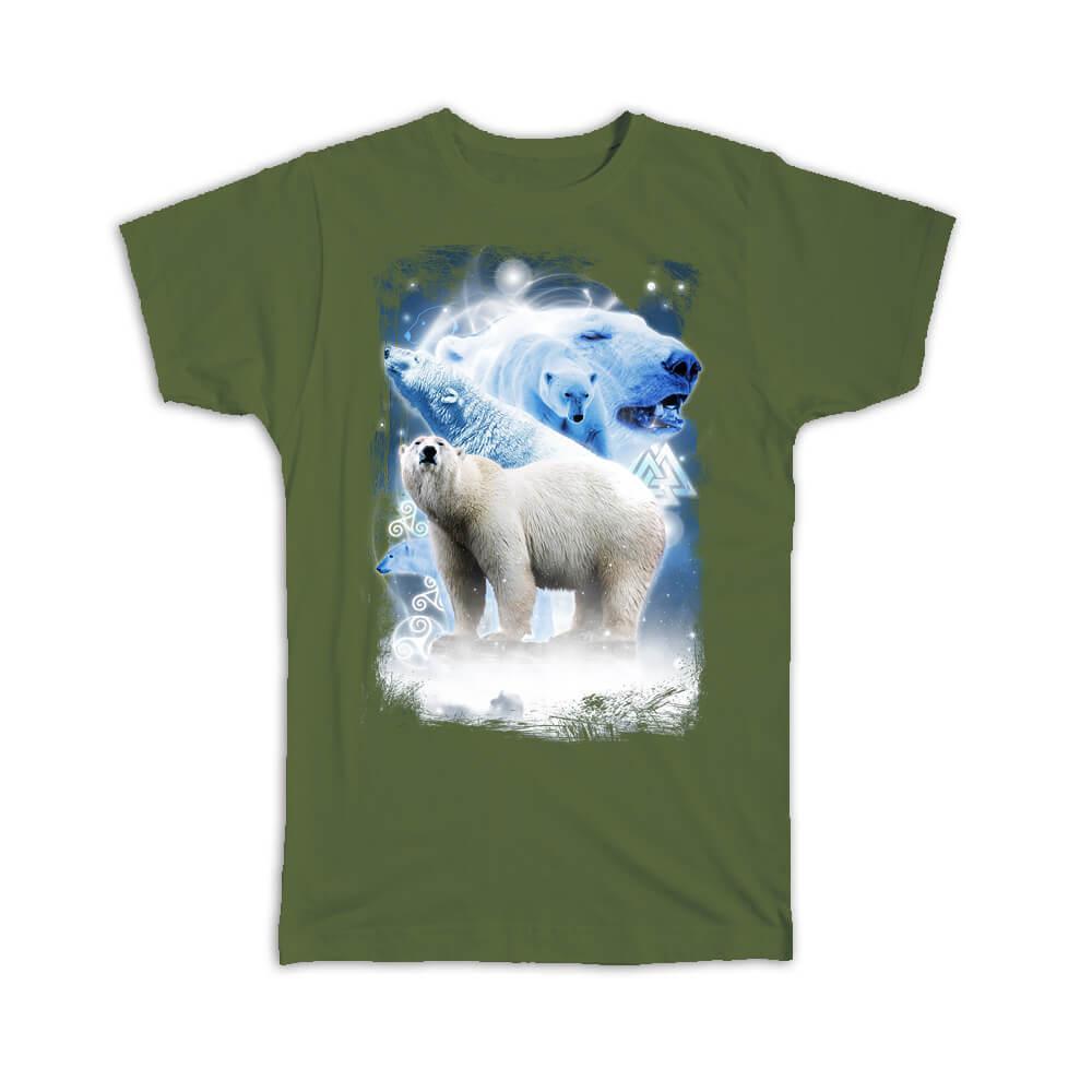 Savage Polar Bear Winter Wildlife T-Shirt - Alaska Photography Animal Design  