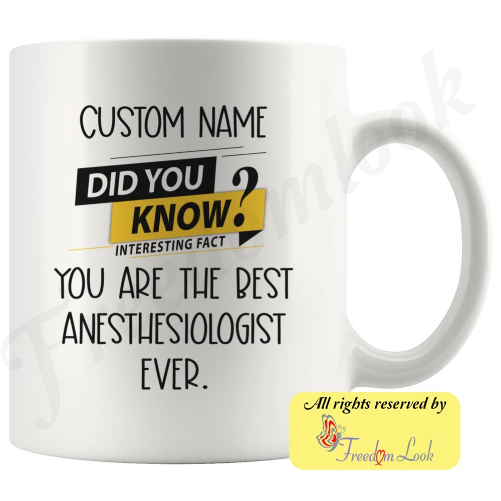 Anesthesiologist Coffee Mug Anesthesiologist Personalized Gifts Best