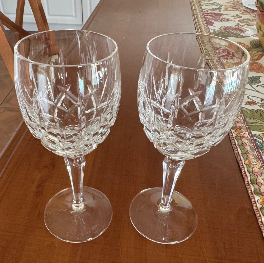 Gorham Crystal LADY ANNE - Set of 2 Wine Glass 6 7/8