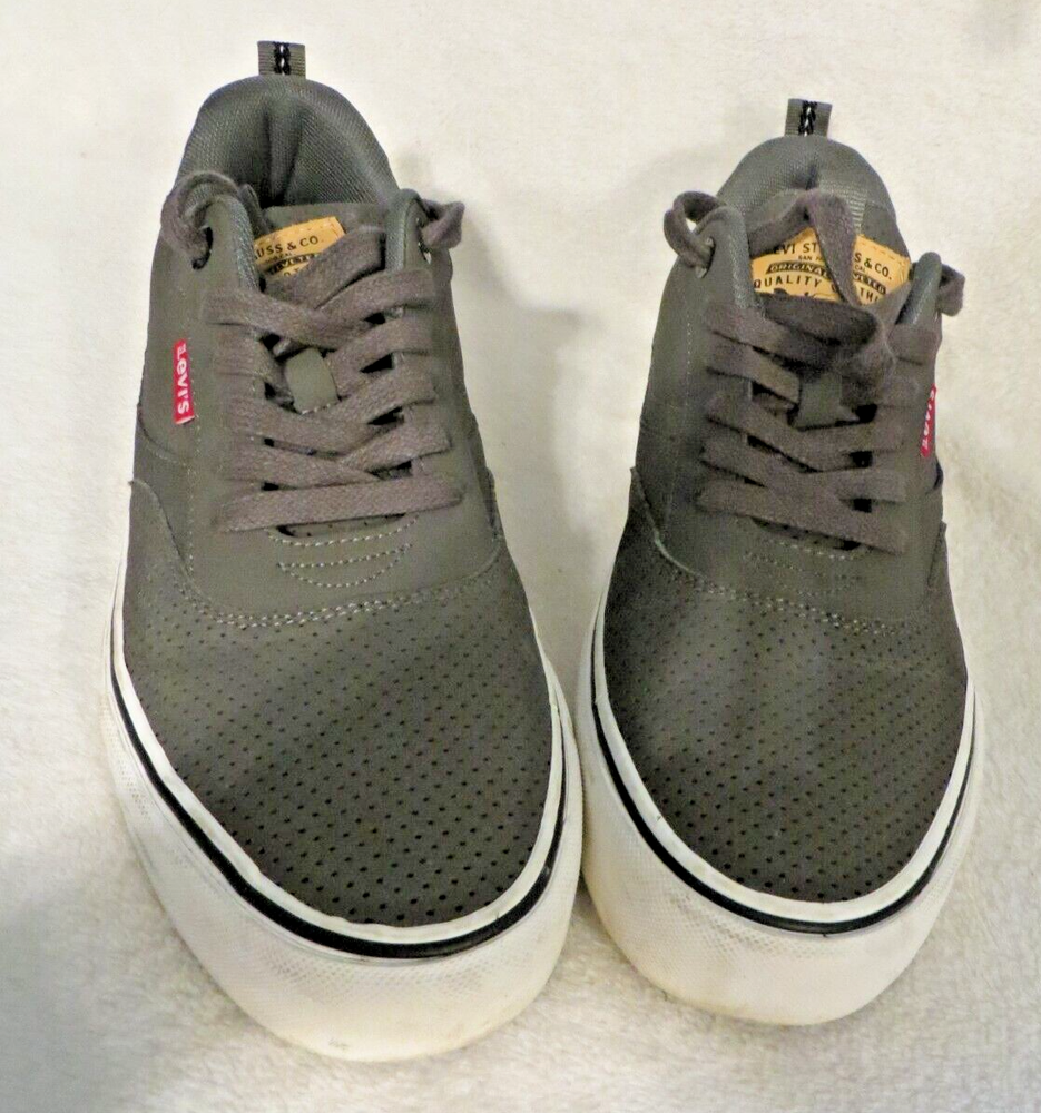 Levis Dark Gray Sneakers Men's Size 8 1/2