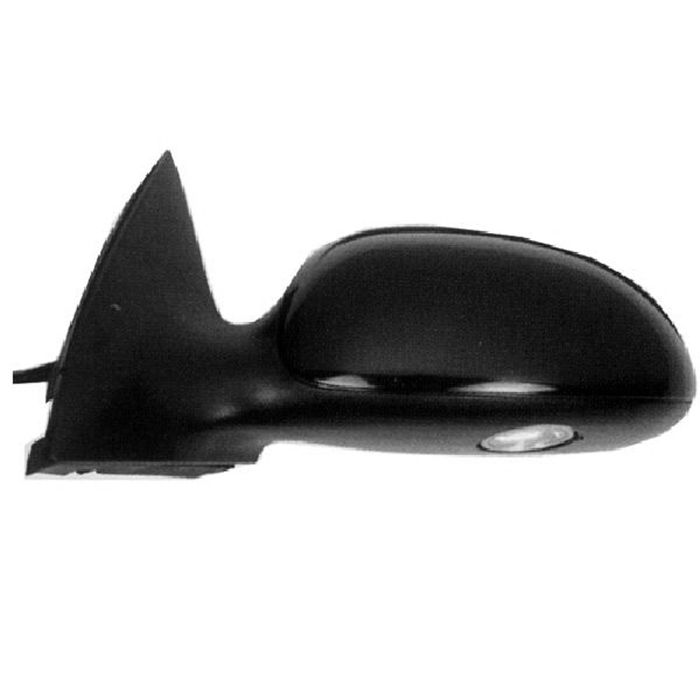 Unpainted Power Flat Driver Side Door Mirror Replacement 128-00670AL