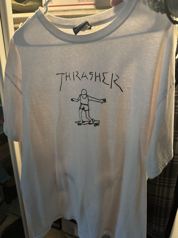 Thrasher Gonzales White Tee, Men’s XL