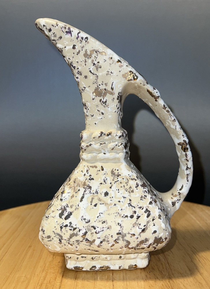 Vintage MCM Savoy China Ewer 24k Gold Splatter Vase; Pre-Owned, YL