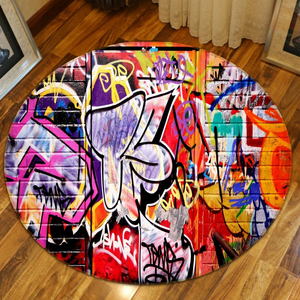 3D Painted Graffiti NAO3948 Game Rug Mat Elegant Photo Carpet Mat Fay