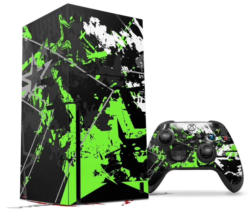 Skins XBOX Series X Console Controller Baja 0003 Neon Green