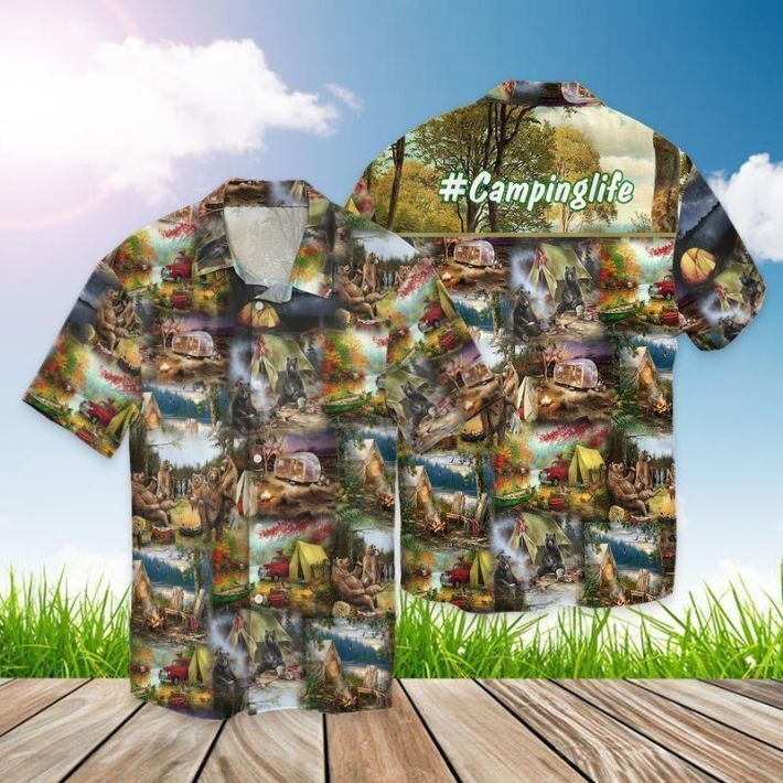 Camping Life 3D HAWAI SHIRT All Over Print Best Price Father Day Gift US Size