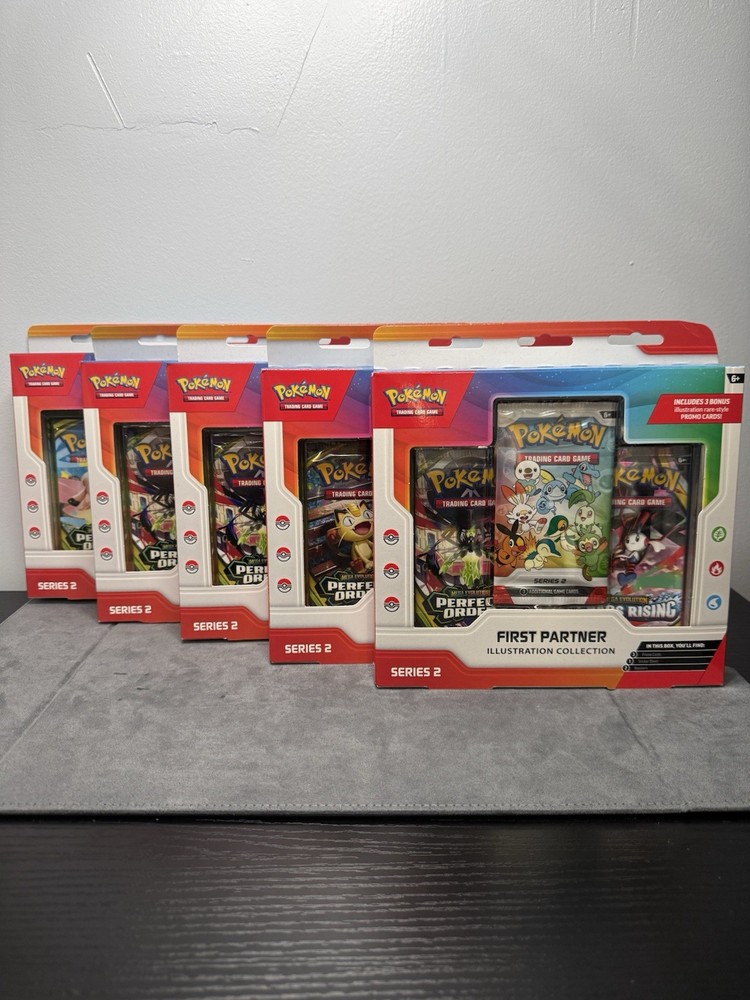 Pokemon First Partner Illustration Collection Series 2 Sealed (Lot Of 5)