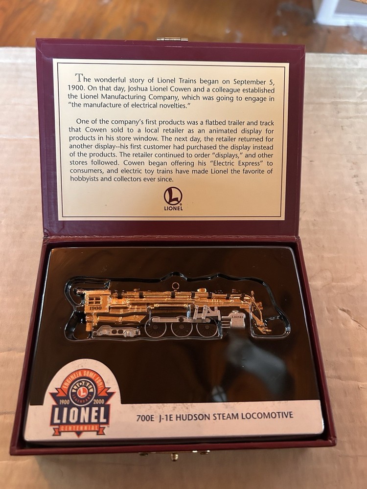 Hallmark Keepsake Lionel 100th Anniversary 700E J-1E 22K Gold Hudson Train