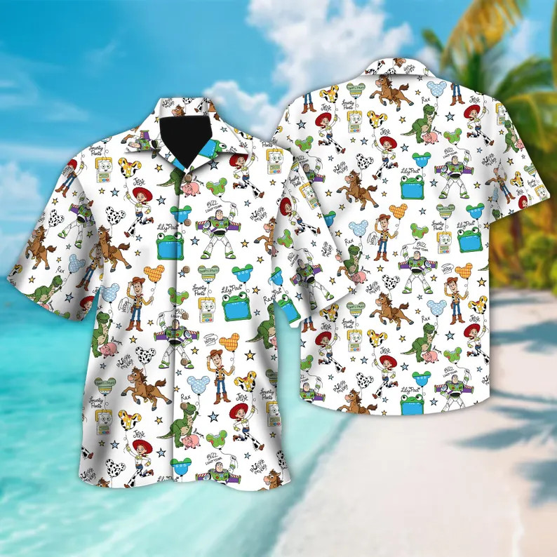 Disney Toy Story 5 Balloon Hawaiian Shirt #4