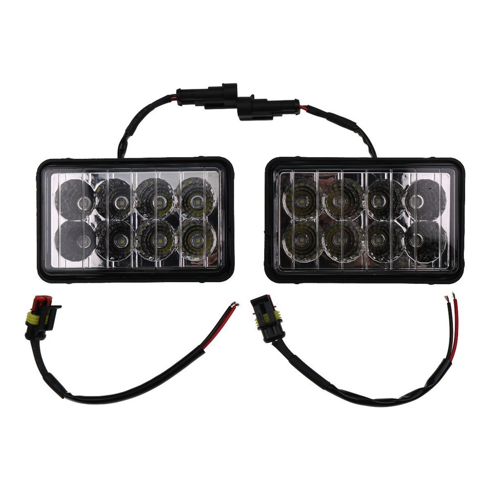 2PCS LED Headlight AT345169 For John Deere Steer Loader 240 250 260 315