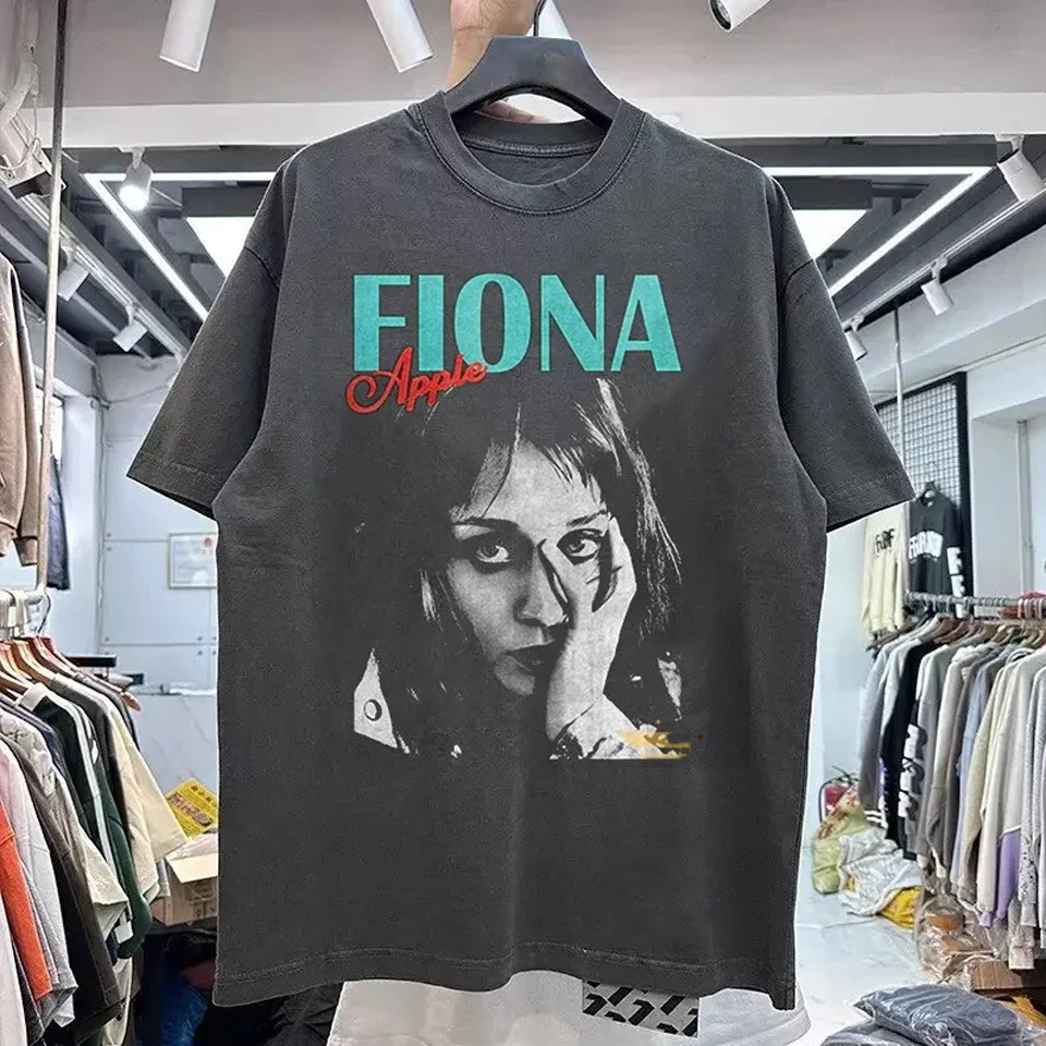 Fiona Apple Charcoal short sleeve T shirt 90s Men WOmen tee Unisex DO255