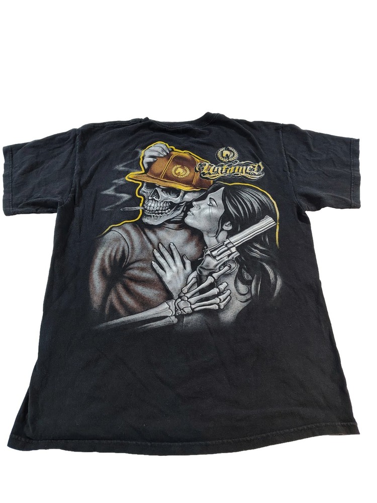 Men's Black Short Sleeve Large Untamed Homie Skellington & His Lady T-Shirt