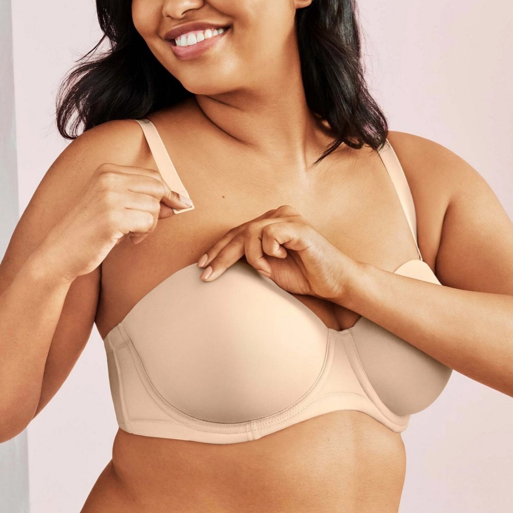 Wacoal 854119 Red Carpet Strapless Bra, Sand Beige Size US 38B Convertible