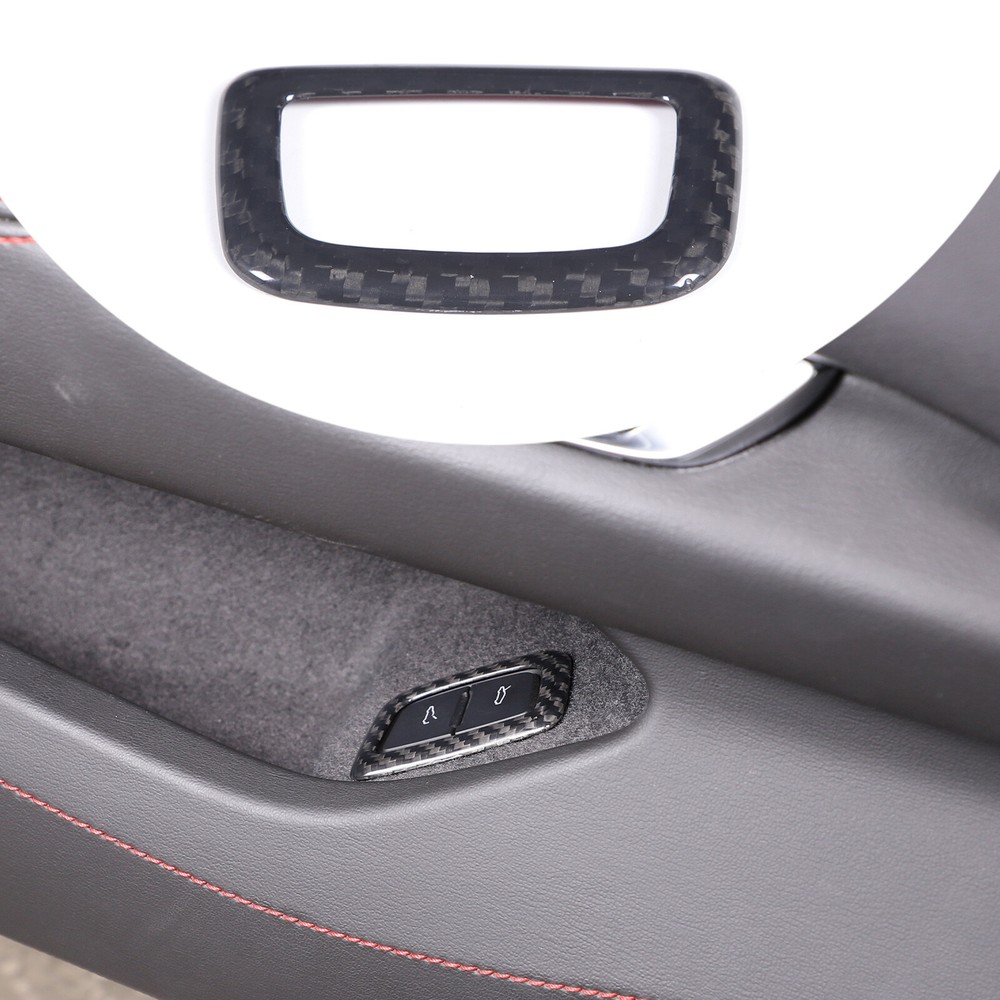 Dry Carbon Fiber Car Interior Trunk Switch Frame Trim For Corvette C8 2020-2024
