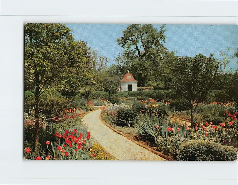 Postcard Flower Garden Mt. Vernon Virginia USA