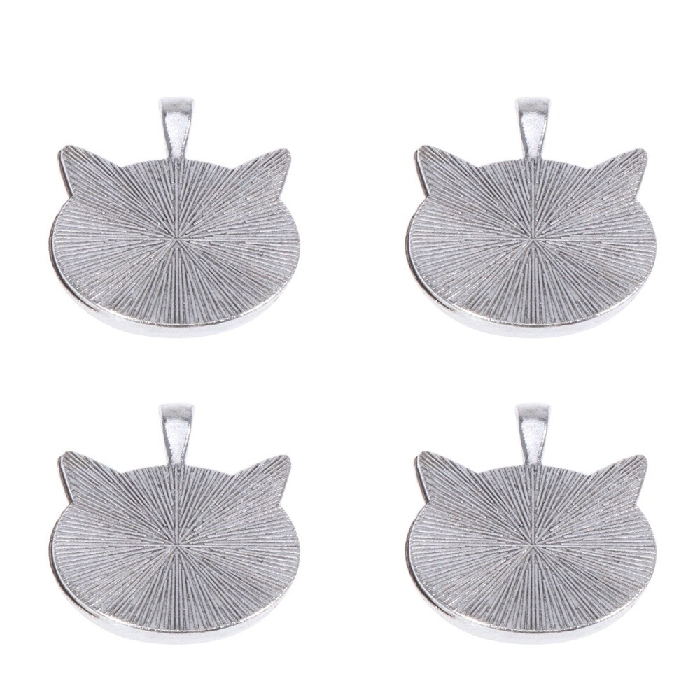 10 Pcs Pendant Clasp for Necklace Round Serving Tray Jewelry Trays