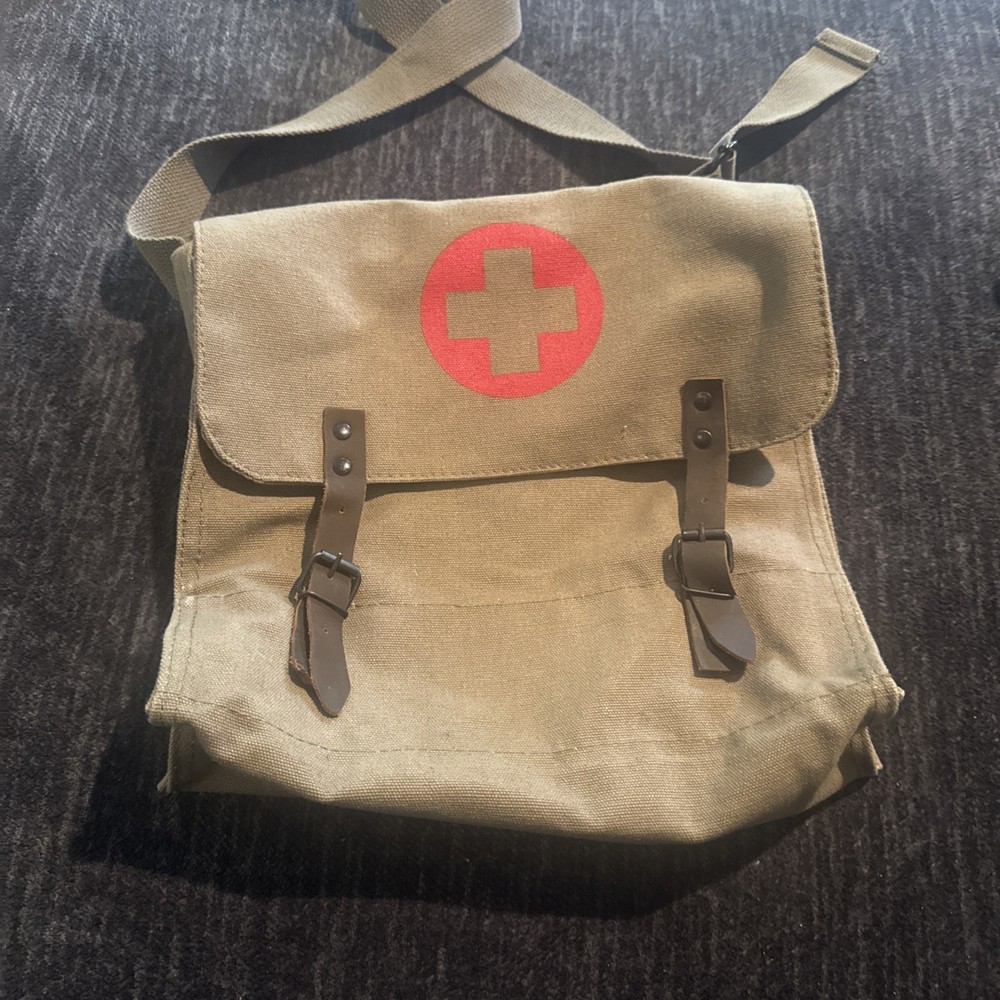 Rothco Vintage Medic Canvas Bag W Cross Crossbody Messenger Shoulder Bag