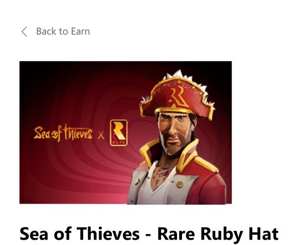Sea of Thieves Rare Ruby Red Hat DLC Code