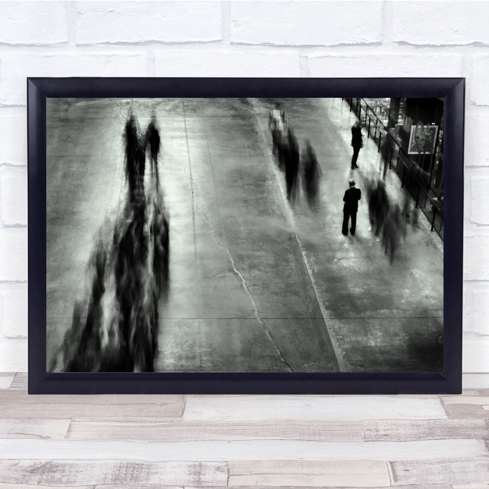 Conceptual Street London Ghosts Wall Art Print