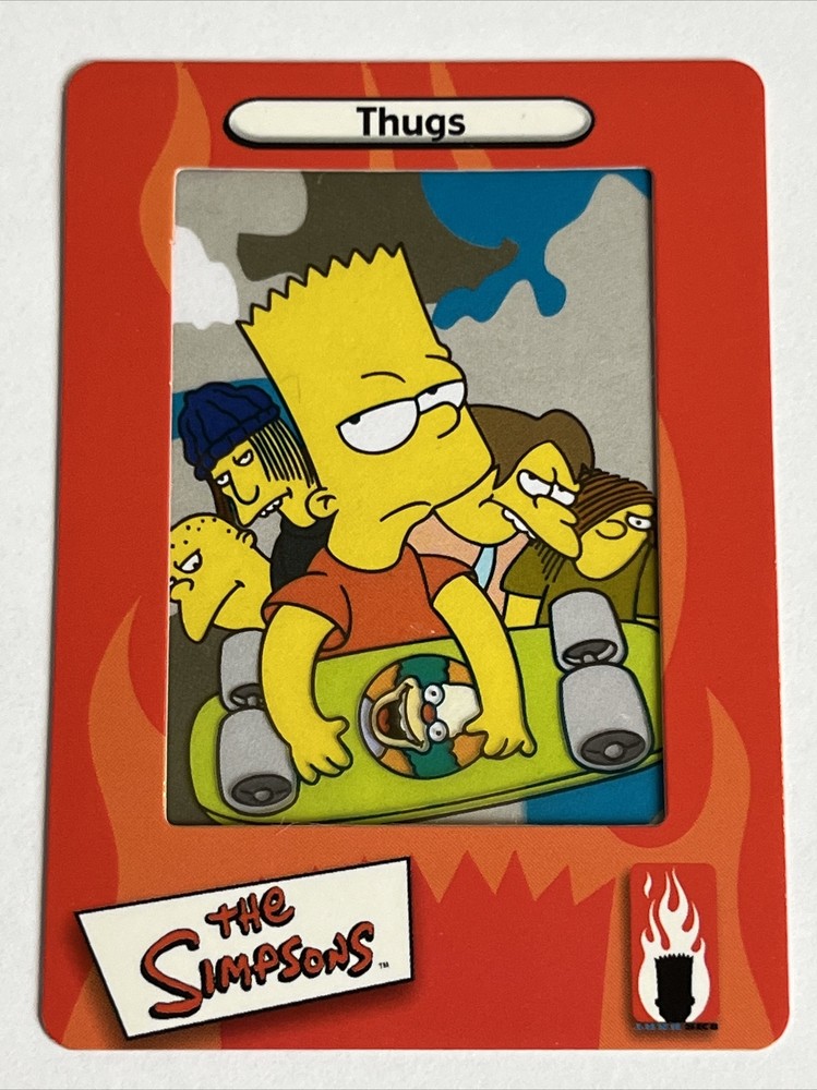 2000 Artbox The Simpsons FilmCardz Cels #17 Thugs Nelson