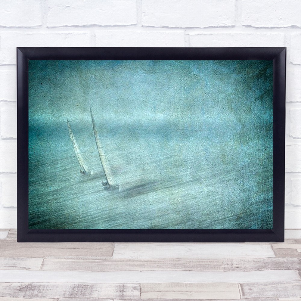 Windy Weather Sailing boat Sail Water Boat Boats Sailing Wall Art Print
