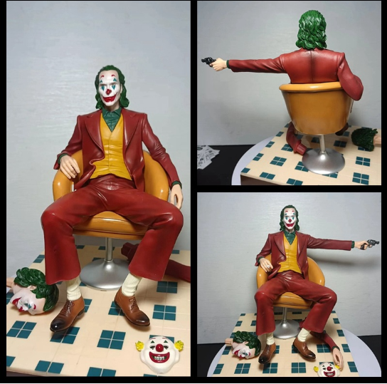 DC Comics Joker Chair Joaquin Phoenix Statue Collection Toys boxed Action Figure