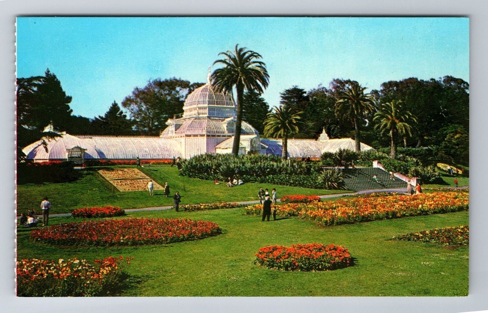 San Francisco CA-California, Golden Gate Park Conservatory, Vintage Postcard