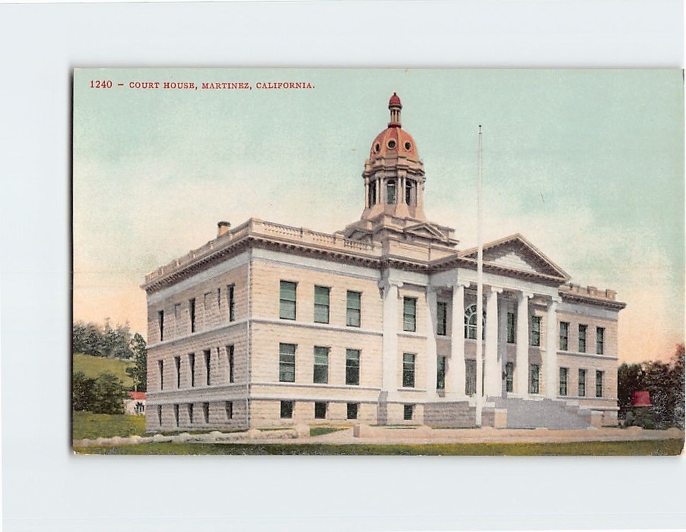 Postcard Courthouse Martinez California USA