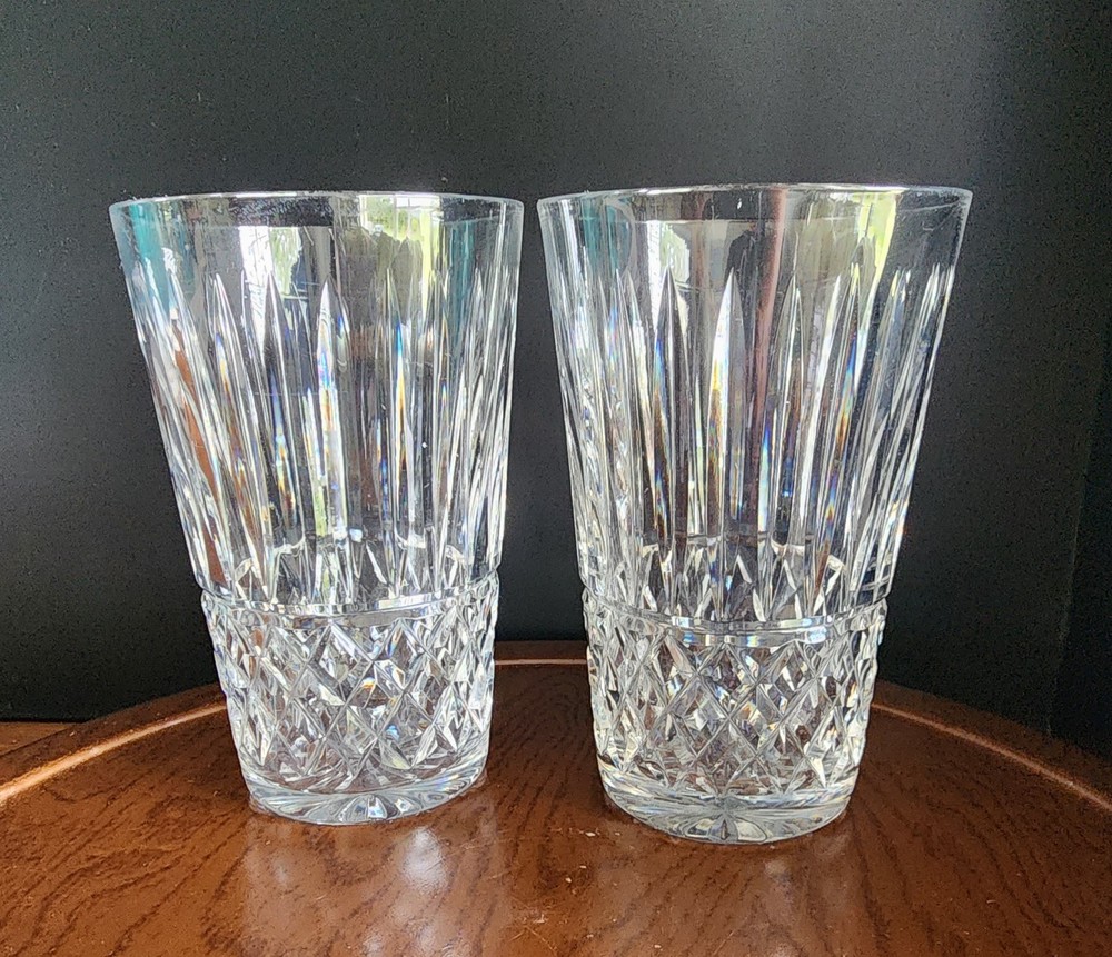 S/2 Waterford Maeve Cut Crystal 5