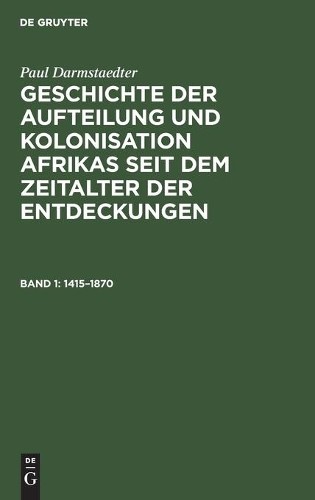 Paul Darmstaedter 1415-1870 (Hardback)