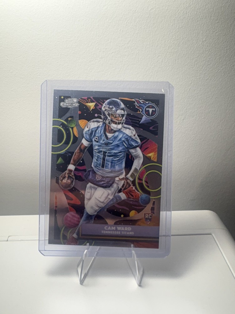 2025 Topps Cosmic Chrome Football Cam Ward Base #195 RC Titans