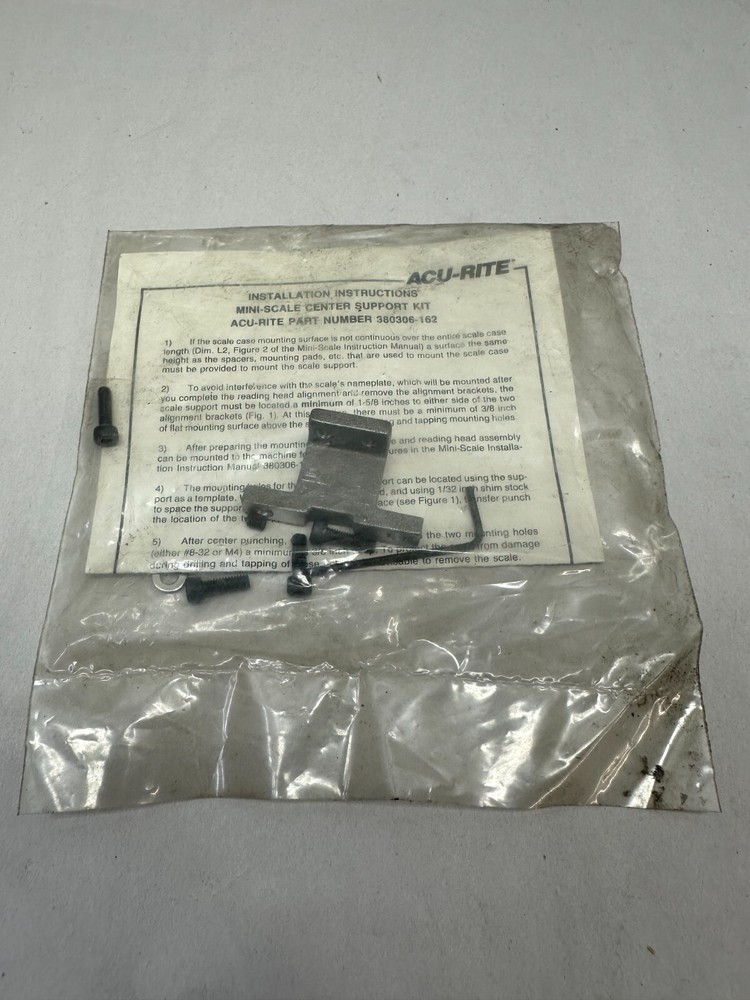 ACU-RITE 380306-162 Mini-Scale Center Support Kit.