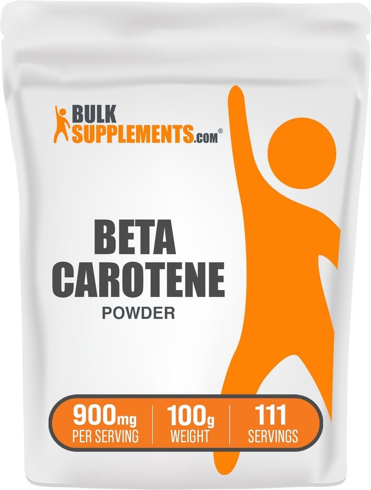 BulkSupplements.com Beta Carotene Powder - Vitamin A Supplements, Beta Carotene