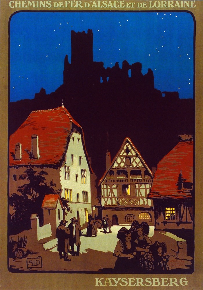 Chemin de Fer D'Alsace Kaysersberg Decor Poster. Fine Graphic Art Design. 2984