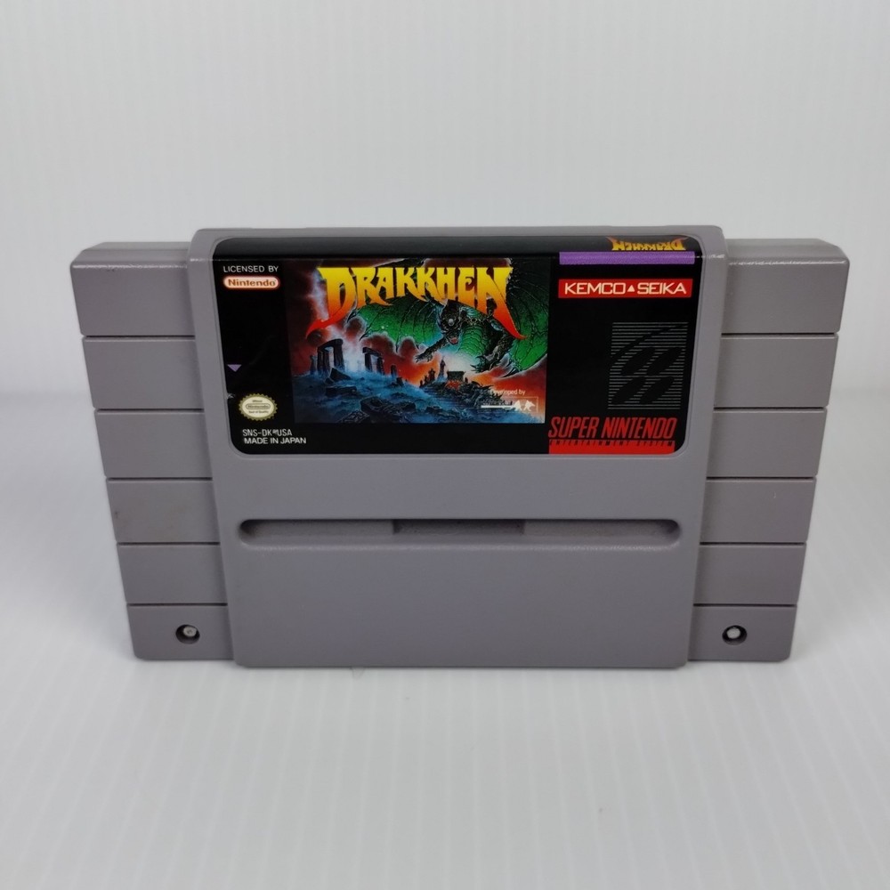 Drakkhen (Super Nintendo SNES) Cart Only - Tested - Free Shipping