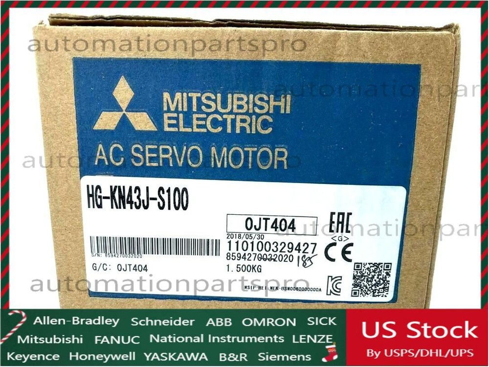 Mitsubishi Electric Hg-Kn43J-S100 400W Ac Brushless Rotary Servo Motor