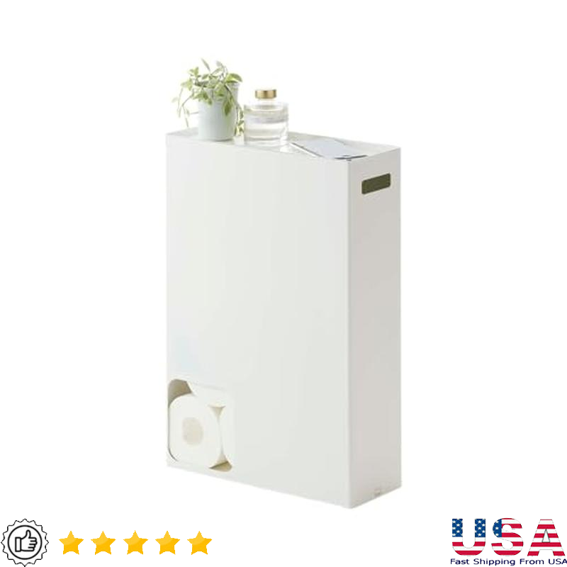 Steel Bathroom Toilet Paper Organizer Dispenser Holds 12 Rolls Storage Shelf