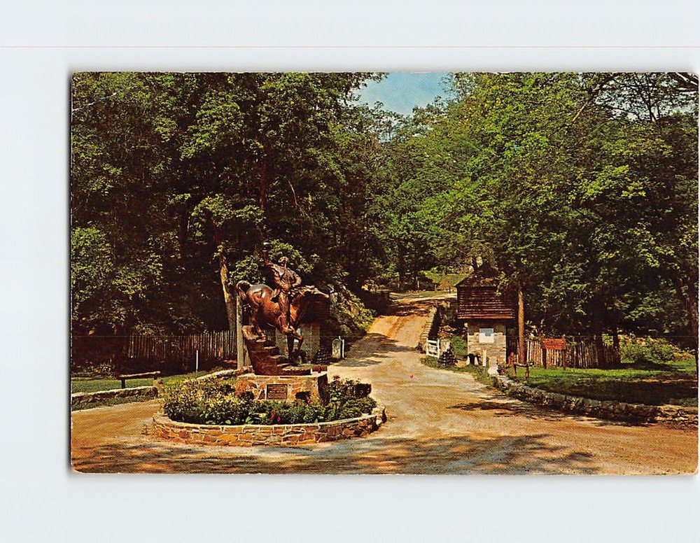 Postcard Statue by Anna Hyatt Putnam Memorial State Park Connecticut USA