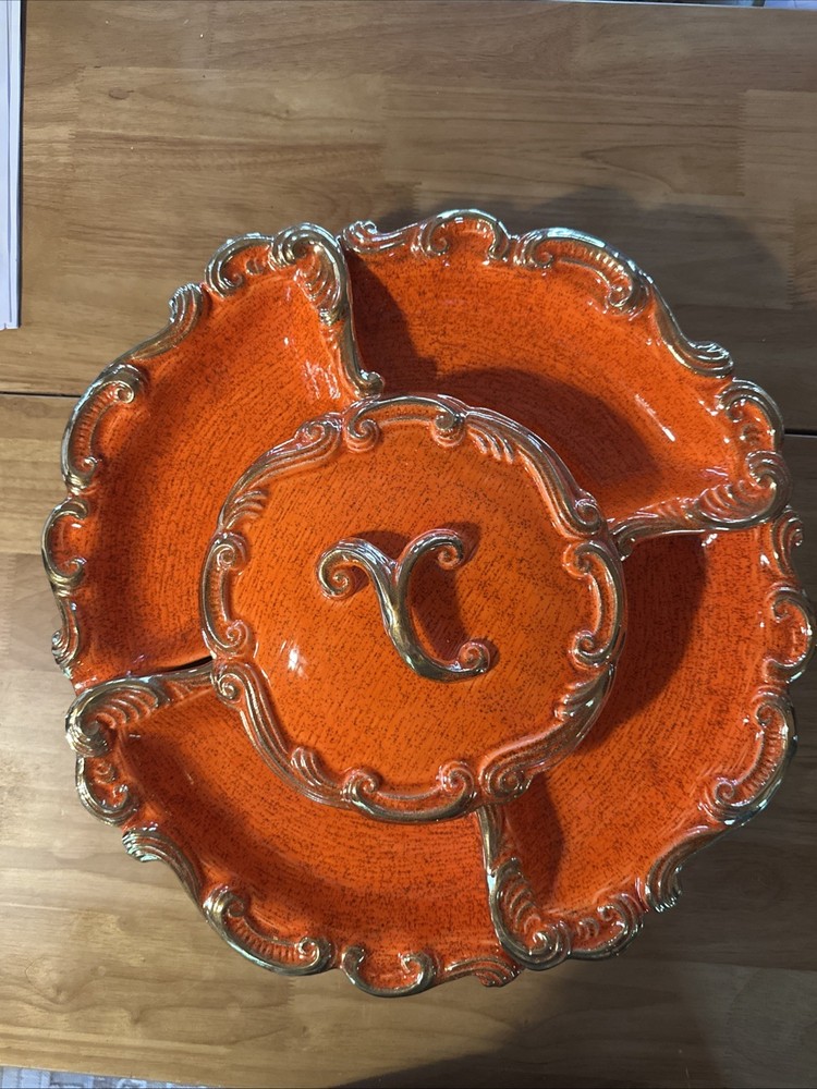 Lazy Susan Style (7) Piece Serving Dish USA 252