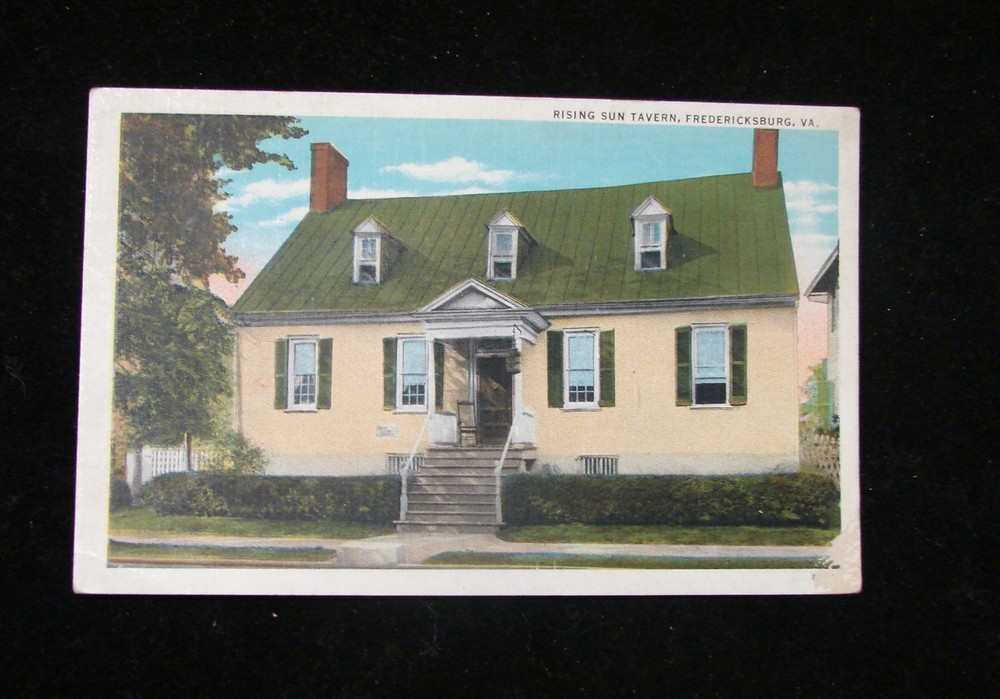 Fredericksburg VA-Virginia, Historic Rising Sun Tavern, Vintage Postcard