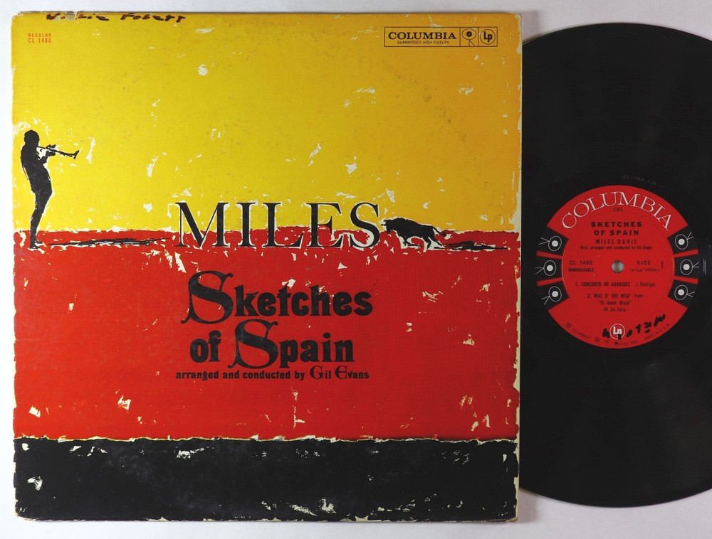 Miles Davis - Sketches Of Spain LP - Columbia - CL 1480 6-Eye Mono