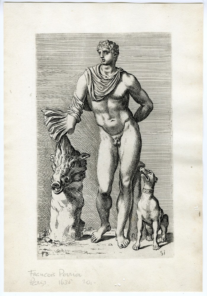 STATUE-MELEAGER-BOAR-GREEK MYTHOLOGY-DOG-HUNTING-51-Francois PERRIER-1638
