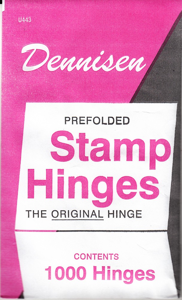 1 UNOPENED PACK OF DENNISEN STAMP HINGES 1000 FOLDED LOWEST PRICE ON EBAY
