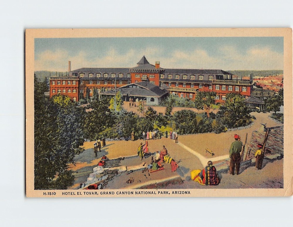 Postcard Hotel El Tovar Grand Canyon National Park Arizona USA