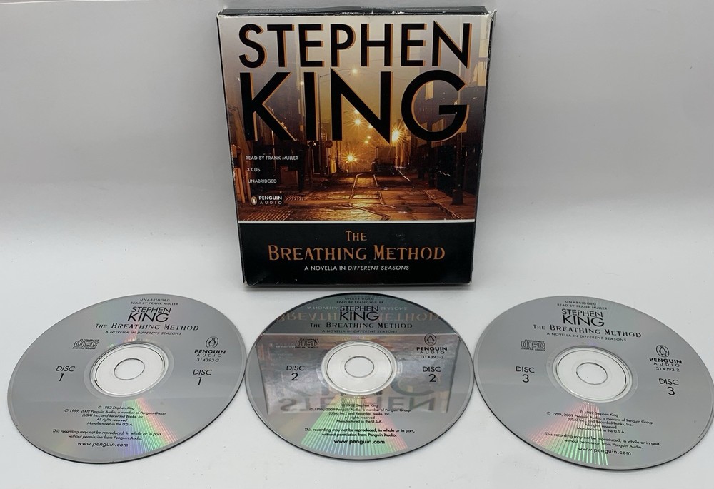 Stephen King Novella in Breathing Method Unabridged CD Audiobook Complete Tested