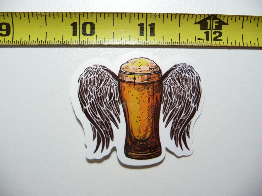 Beer Angel Wings Bartender Decal Sticker for Work and Occupation