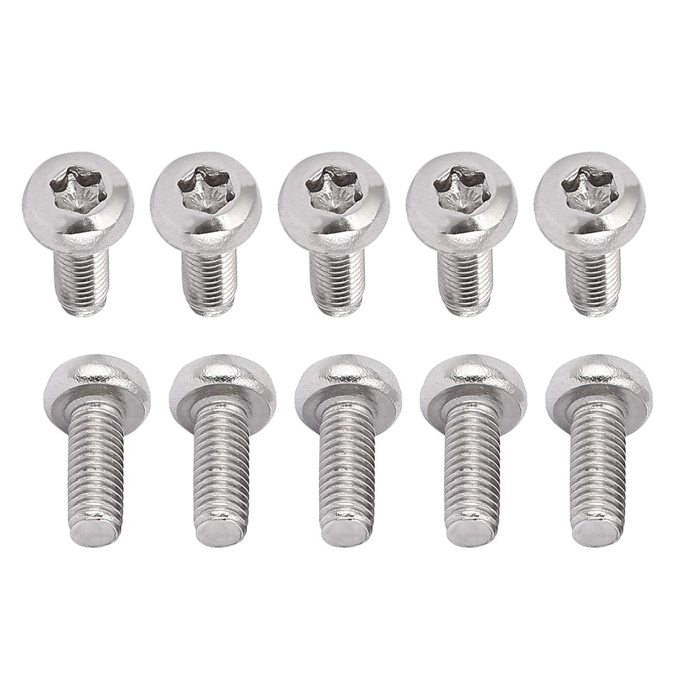 30-Pack M3x8mm Pan Head Torx Security Screws 304 Stainless Steel Silver
