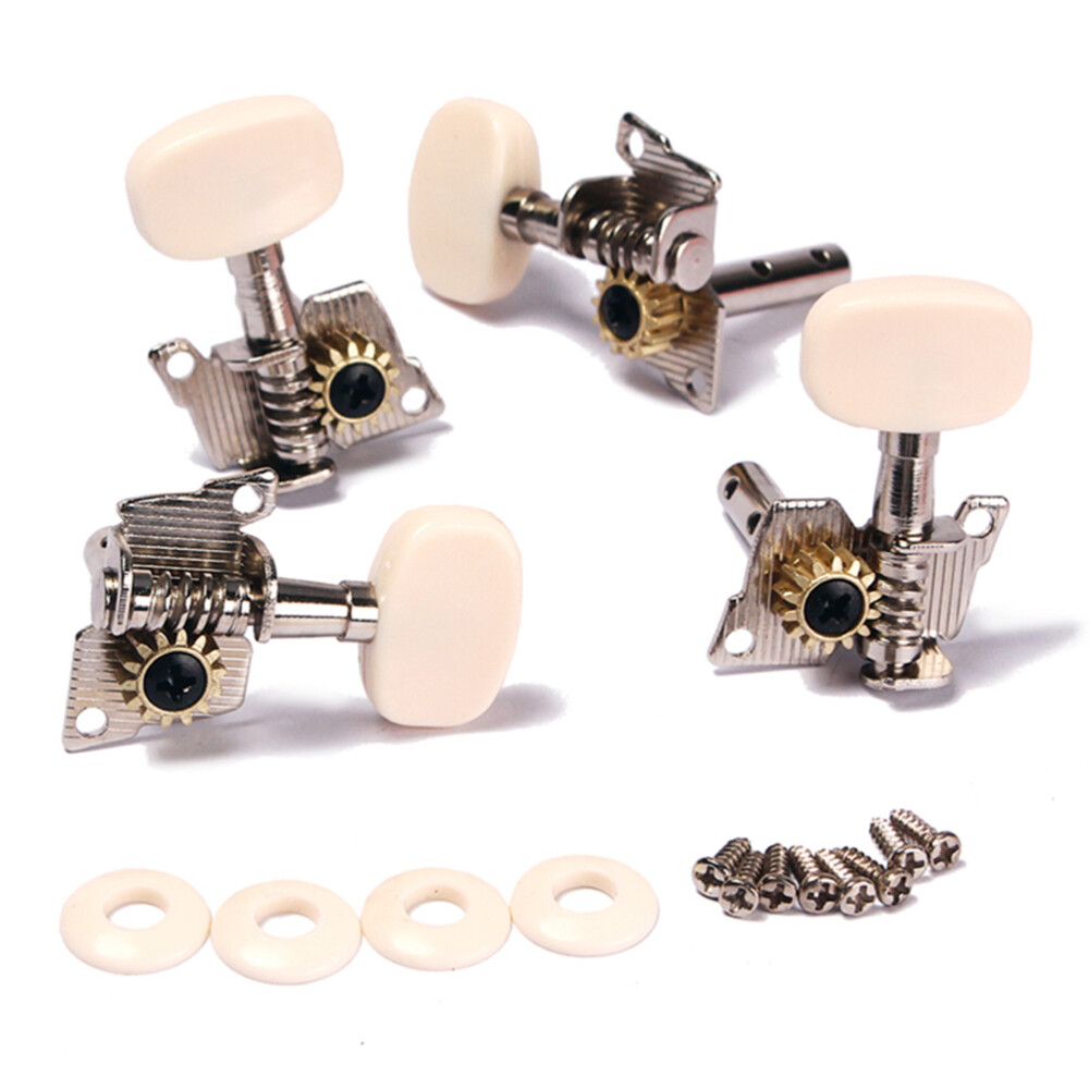 2 Pair Ukulele Tuning Pegs Tuners Machine Heads for Classical Guitar